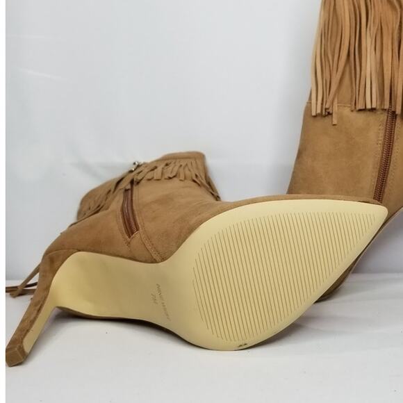 Nine West Women's Pointy Toe Fringed Heeled Fashion Bootie Size 7 NWT - Picture 7 of 7